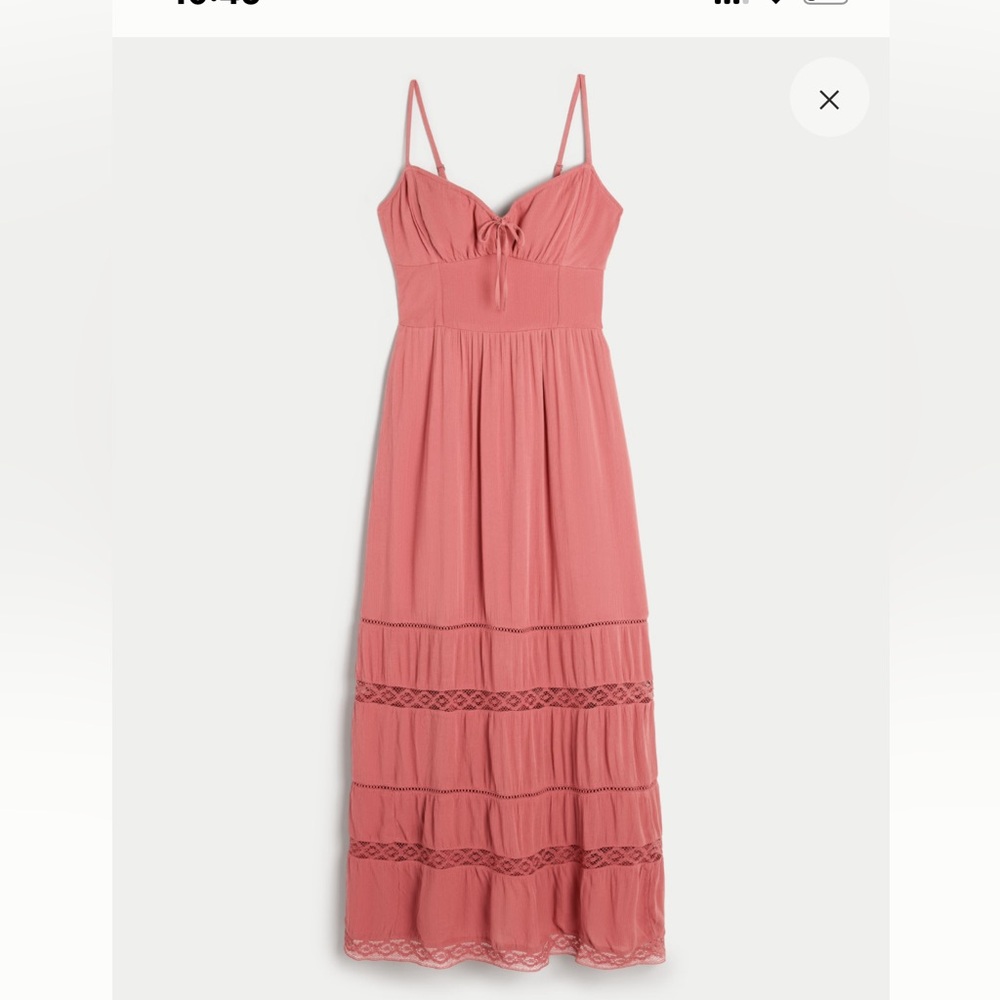 Pink Lace Maxi Dress.    NWOT
